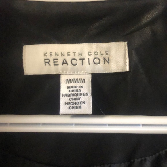 KENNETH COLE REACTION Vegan Leather Jacket - Picture 4 of 4